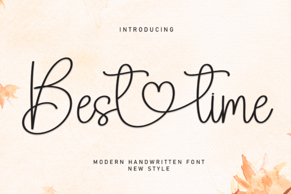 Best Time: A Handwritten Font for Authentic Design Projects