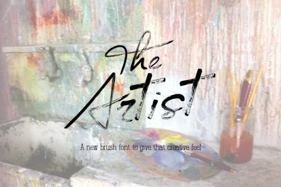 Unleash Creative Energy with The Artist Brush Font