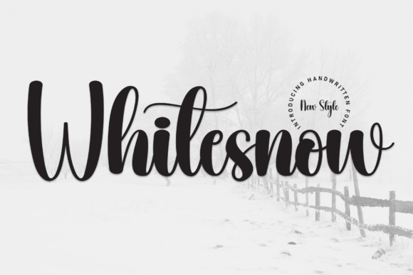 Whitesnow: A Magical Script Font for Elegant Creations
